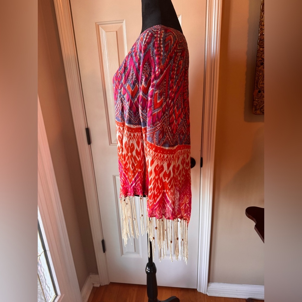 Chico's Phoebe Triangle Multicolor Patterned 100%… - image 5